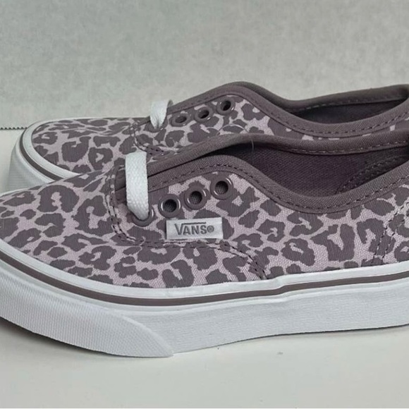 Vans Authentic Leopard Orchid Ice/Purple Kids 2.5 - Picture 7 of 11